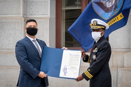 Navy flag raising ceremony at Philadelphia City Hall