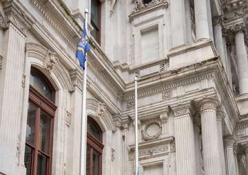 Navy flag raising ceremony at Philadelphia City Hall