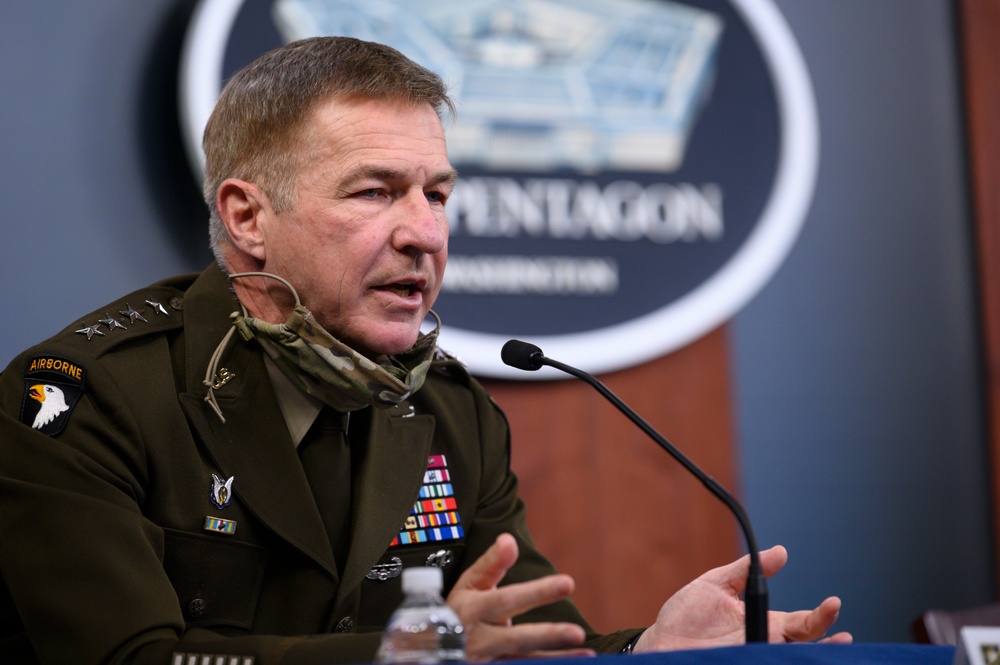 Army Leaders Hold Media Briefing at Pentagon