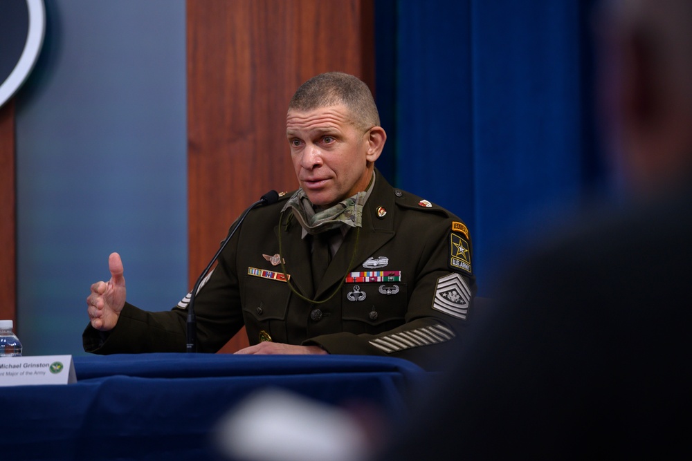 Army Leaders Hold Media Briefing at Pentagon