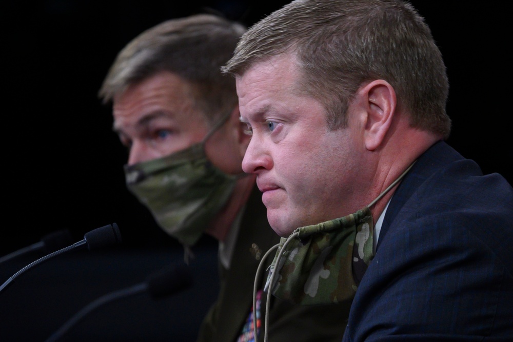 Army Leaders Hold Media Briefing at Pentagon