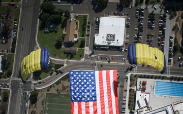 Navy Parachute Team take the leap for Navy's 245th Birthday
