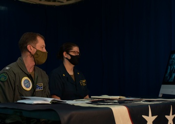 Sailors Conduct Tele Conference