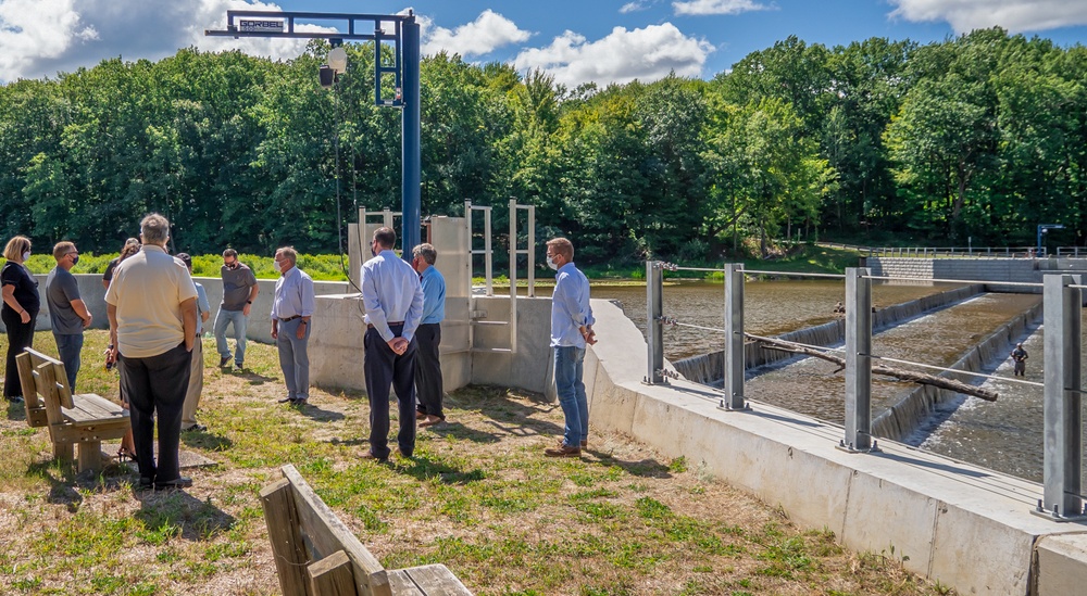 Congressman David Joyce visits USACE's Harpersfield Dam project