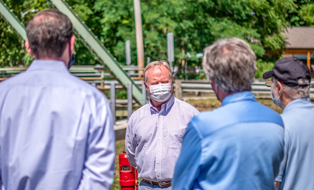 Congressman David Joyce visits USACE's Harpersfield Dam project