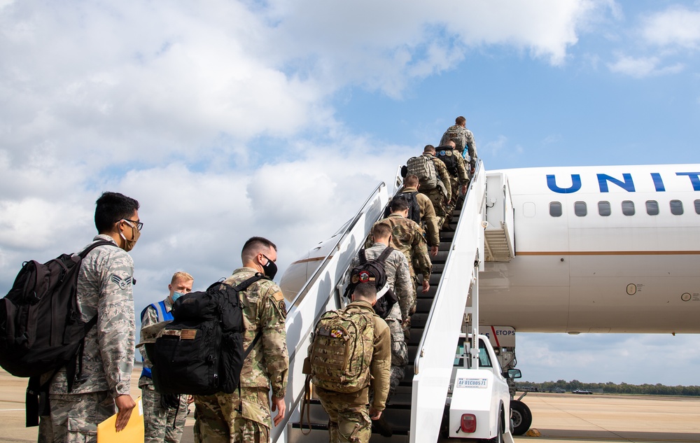 Main body departure for readiness exercise