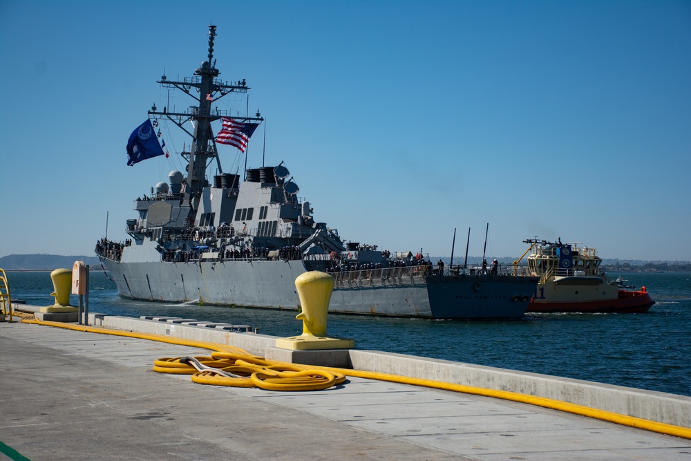 USS Paul Hamilton Returns from Deployment