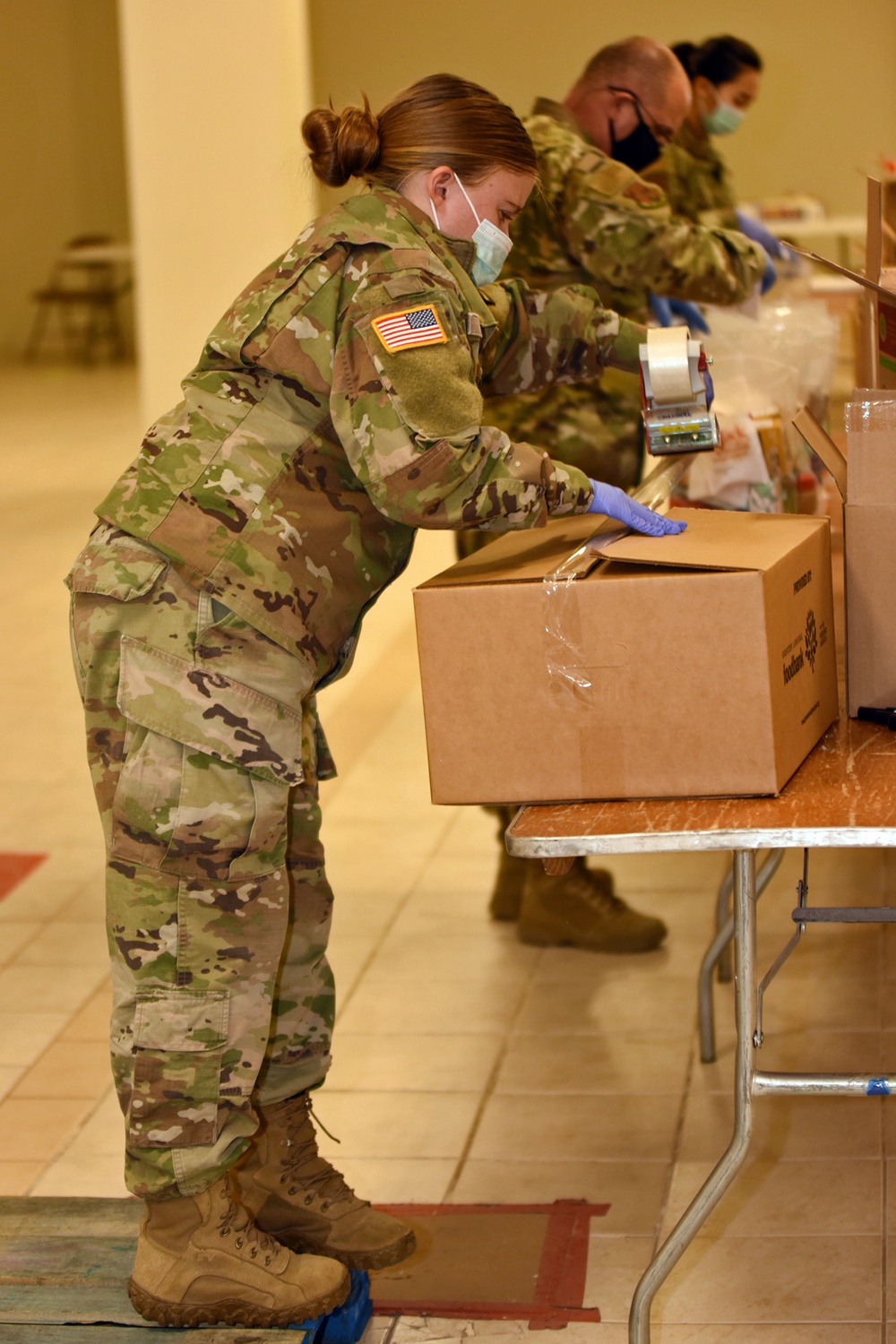 Greater Lansing COVID-19 Joint Task Force Food Bank Team Lend a Hand