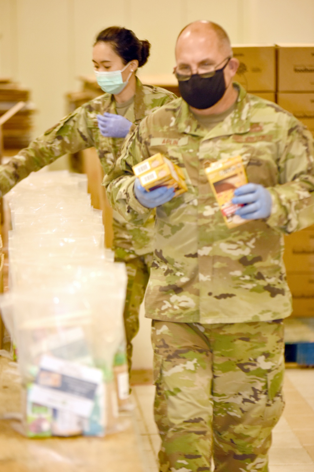 Greater Lansing COVID-19 Joint Task Force Food Bank Team Lend a Hand