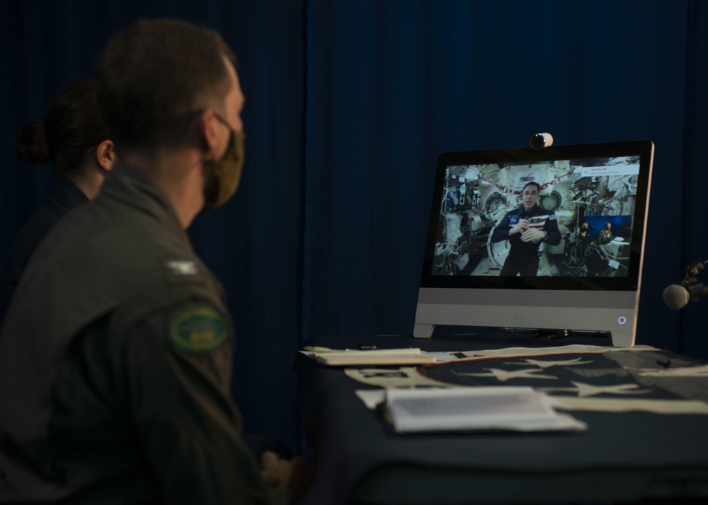 Sailors Conduct Tele Conference