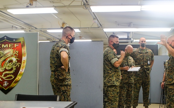 III MEF Commanding General Tours Camp Courtney Operations Facility