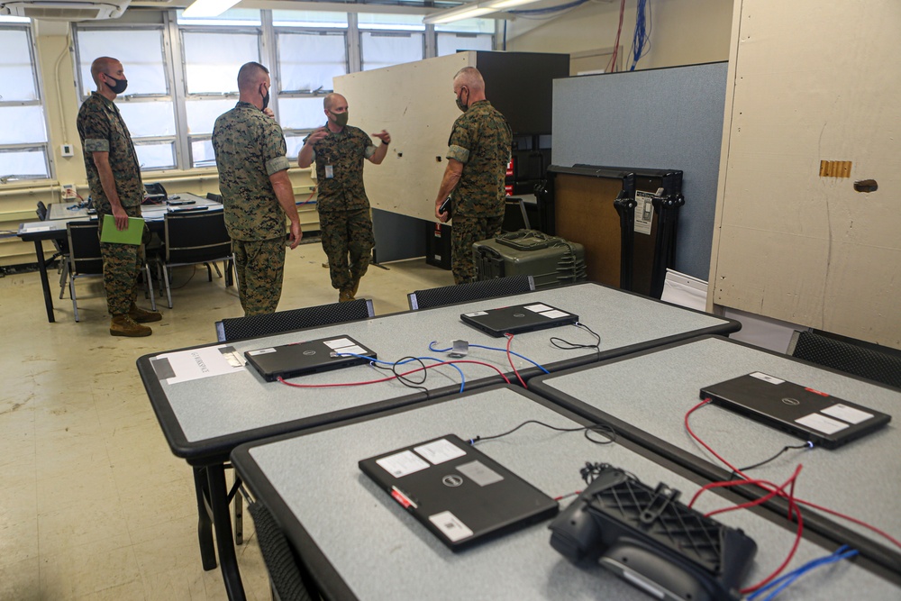 IIII MEF Commanding General Tours Camp Courtney Operations Facility