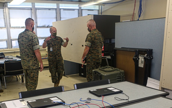 IIII MEF Commanding General Tours Camp Courtney Operations Facility