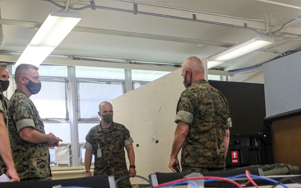 III MEF Commanding General Tours Camp Courtney Operations Facility