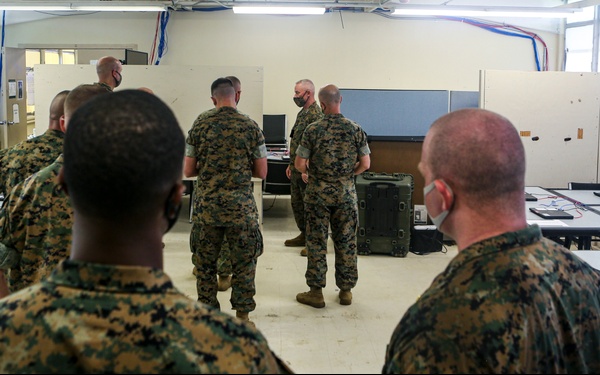 III MEF Commanding General Tours Camp Courtney Operations Facility