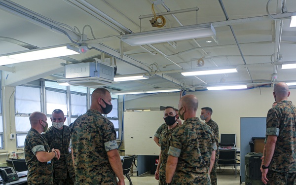 III MEF Commanding General Tours Camp Courtney Operations Facility
