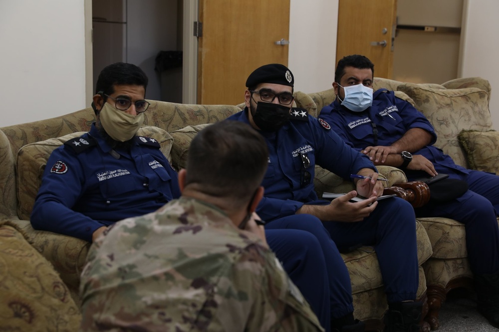 Personnel recovery Soldiers from Task Force Spartan met with Rescue Personnel from the Kuwait Fire Force