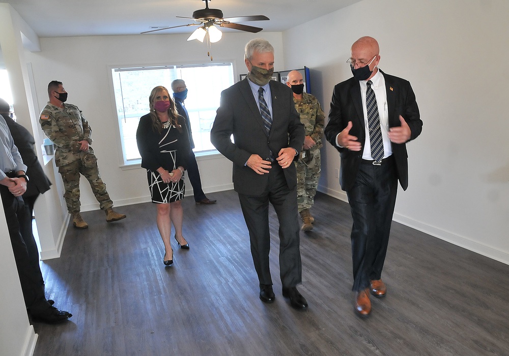 Under Secretary of Army McPherson tours schools, housing renovation site