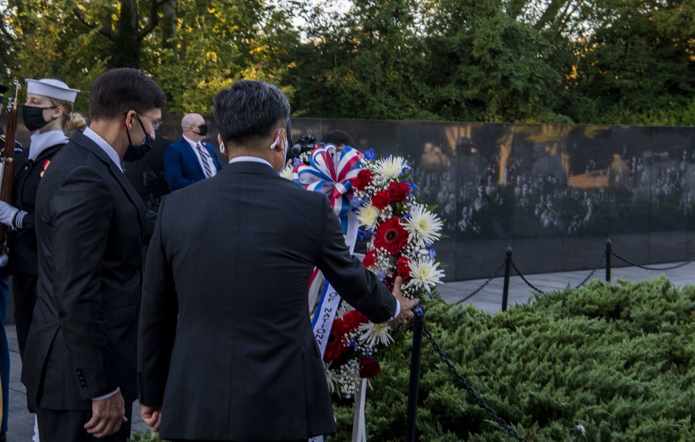 Defense Secretary Dr. Mark T. Esper meets with Republic of Korea Minister of Defense Suh Wook