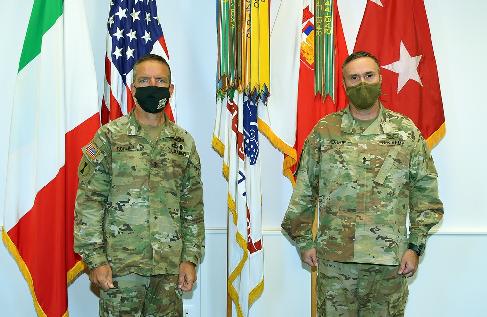 BG  Christopher R. Norrie visits Caserma Ederle in Vicenza, Italy