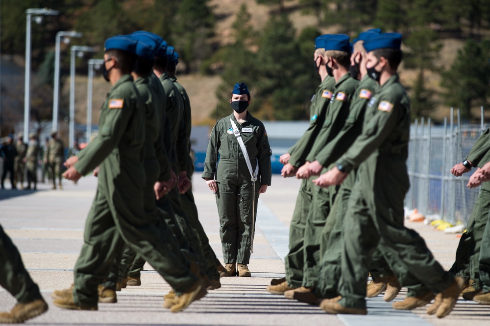 U.S. Air Force Academy Noon Meal Formation October 2020