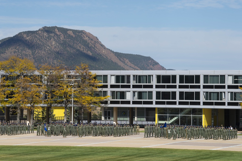 U.S. Air Force Academy Noon Meal Formation October 2020