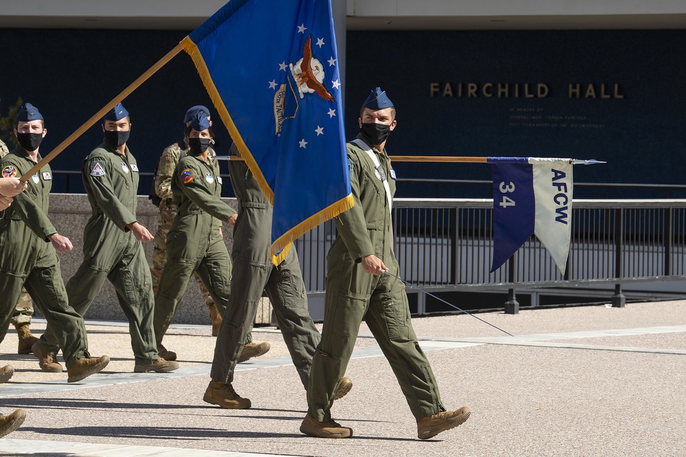 U.S. Air Force Academy Noon Meal Formation October 2020