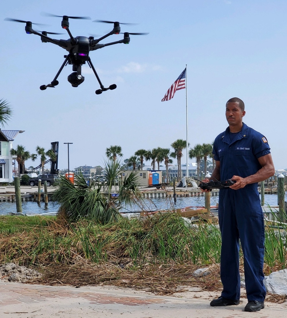 Coast Guard utilizes eyes-in-the-sky to aide in post Hurricane Sally pollution response