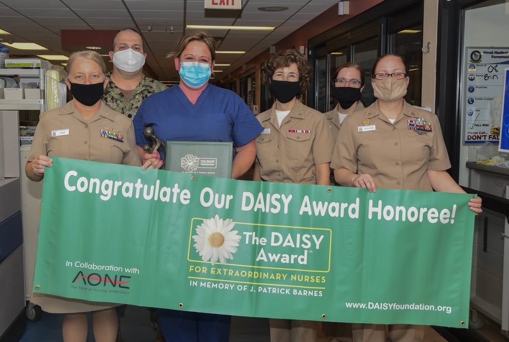NMCP Nurses Present ICU Nurse with DAISY Award
