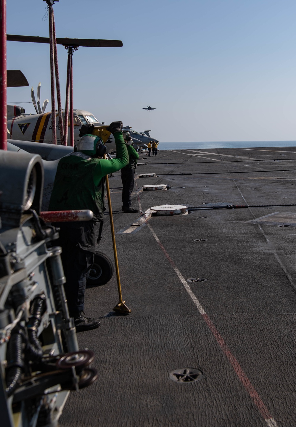 F/A-18E Super Hornet Lands on Flight Deck