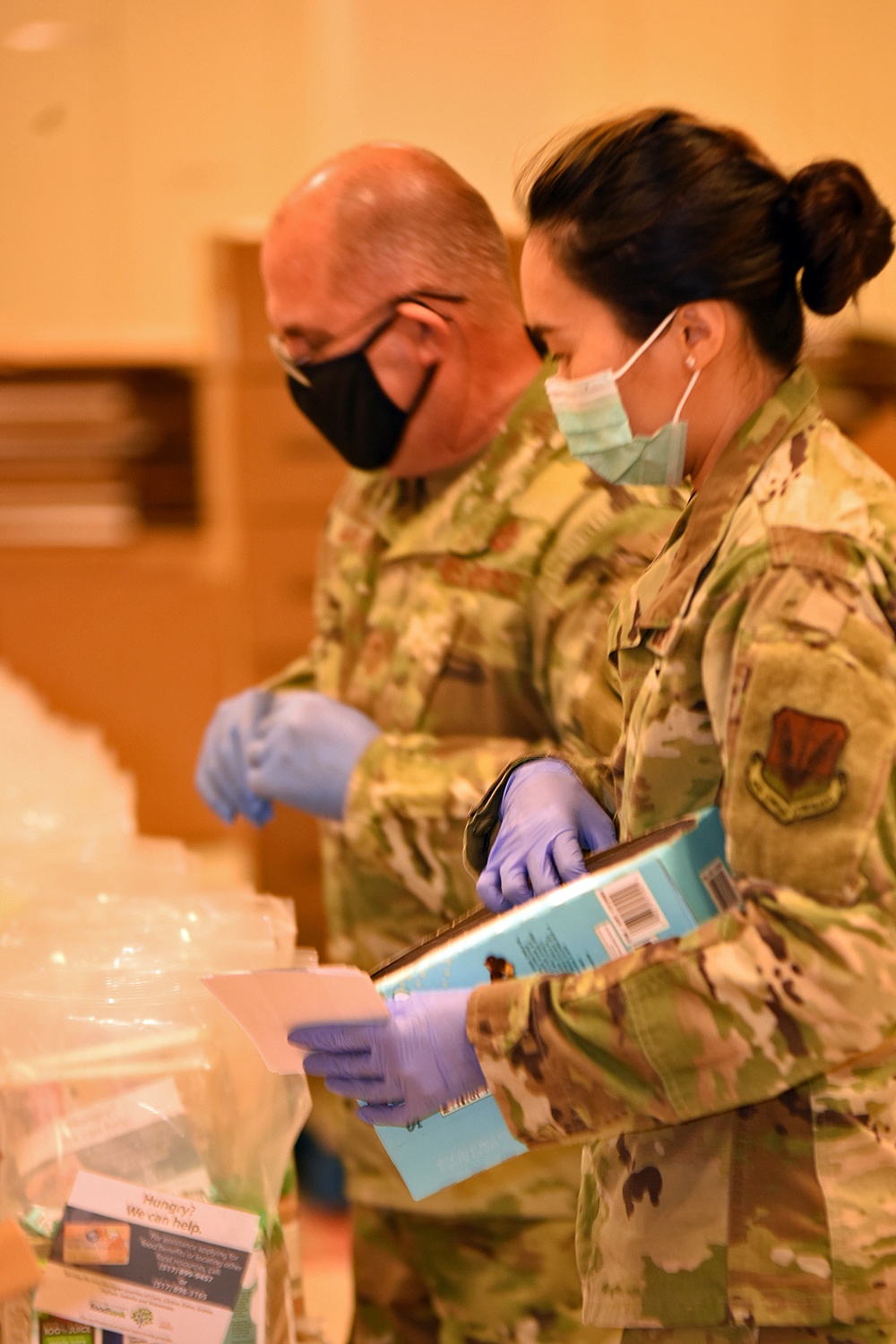 Greater Lansing COVID-19 Joint Task Force Food Bank Team Lend a Hand