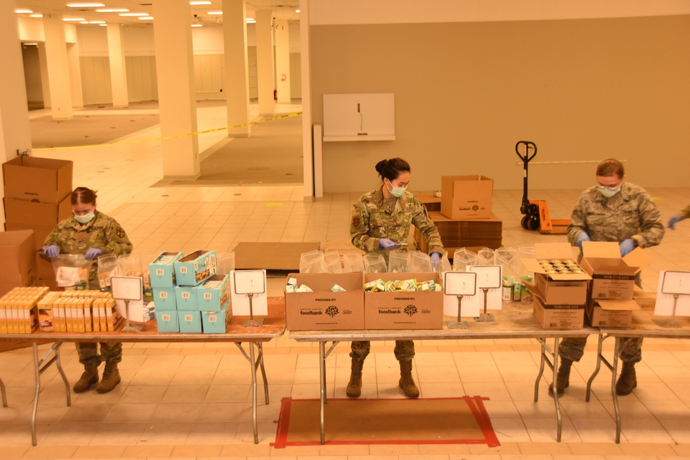 Greater Lansing COVID-19 Joint Task Force Food Bank Team Lend a Hand