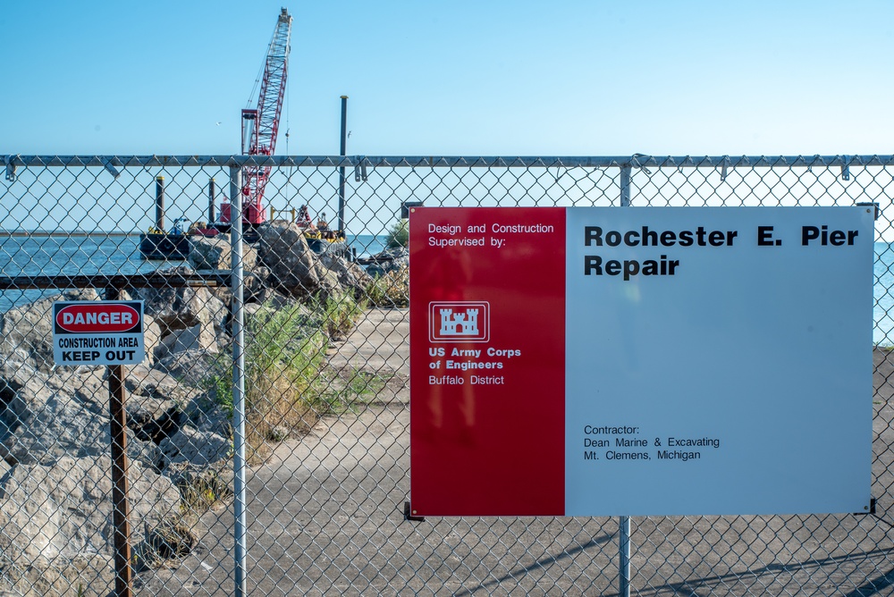 Rochester Harbor east pier repair project