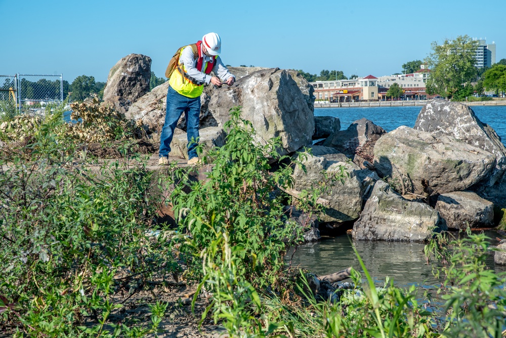 Rochester Harbor east pier repair project