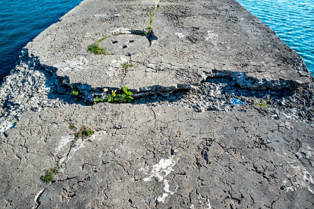 Rochester Harbor east pier repair project