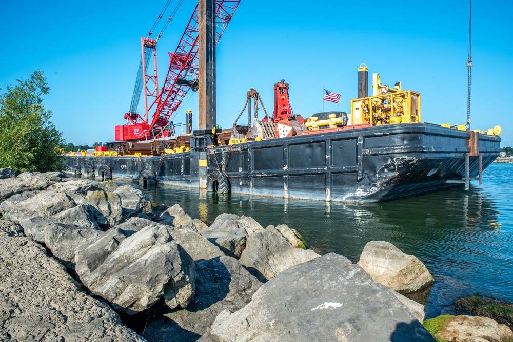 Rochester Harbor east pier repair project