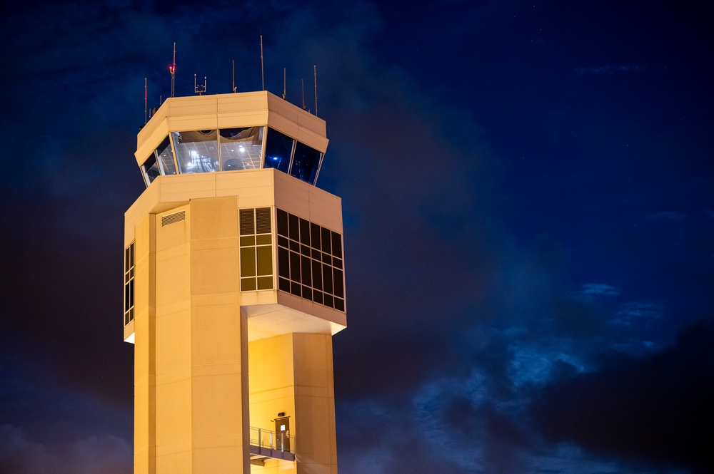 Dover AFB night flight line