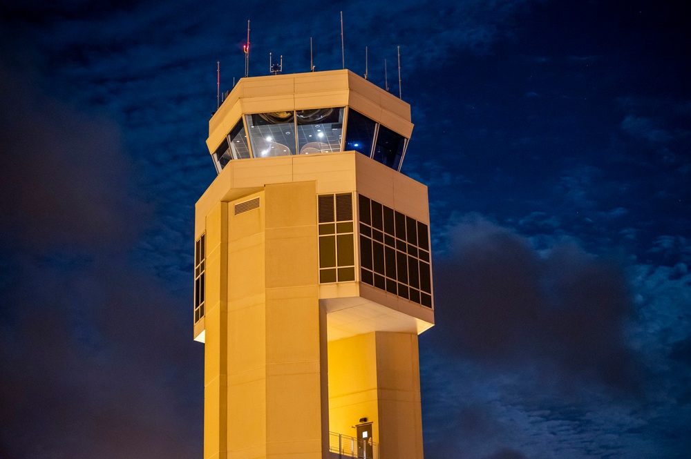 Dover AFB night flight line