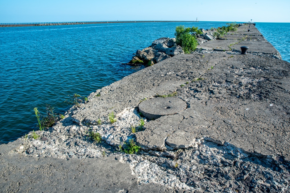 Rochester Harbor east pier repair project