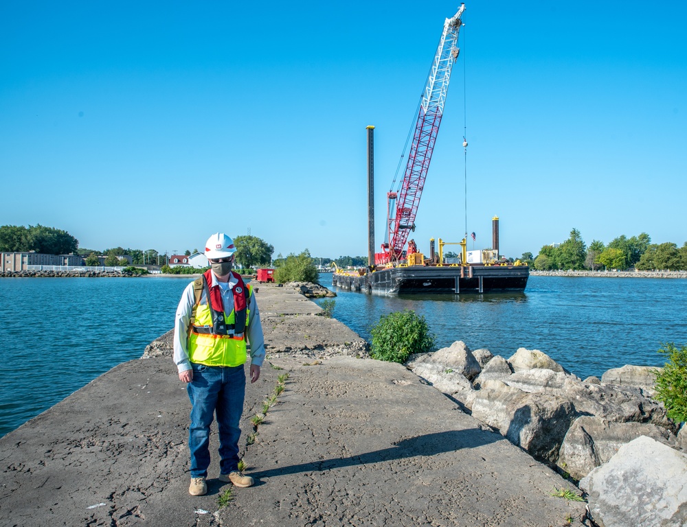 Rochester Harbor east pier repair project