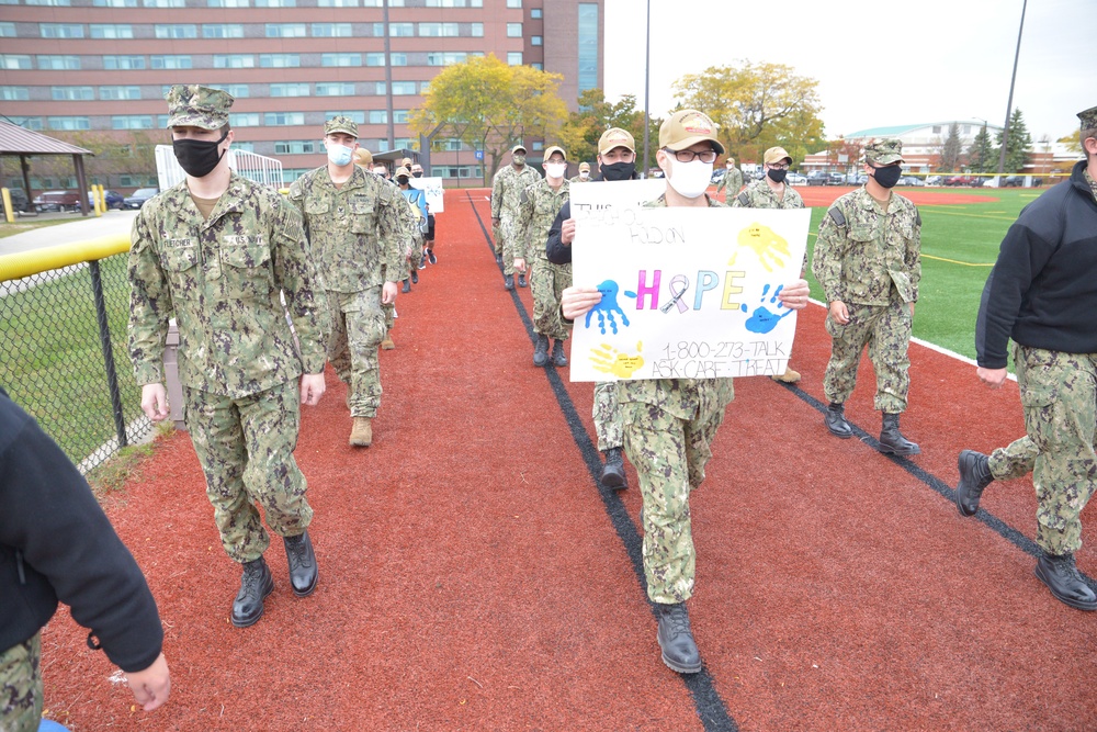 Surface Warfare Engineering School Command Holds Silent March for Suicide Prevention