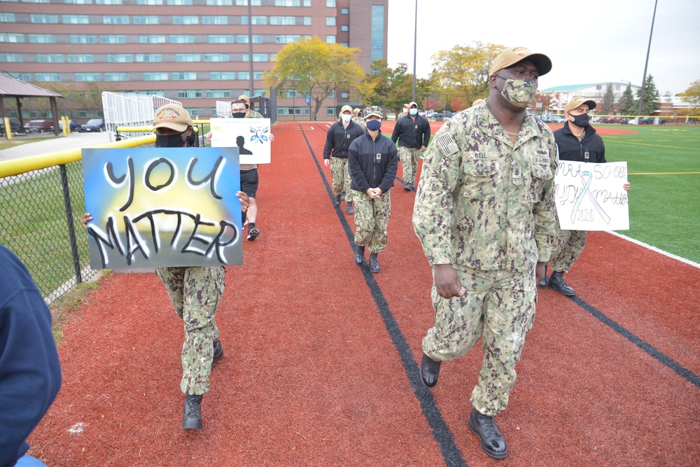 Surface Warfare Engineering School Command Holds Silent March for Suicide Prevention