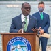 Groundbreaking ceremony for seawall repairs at Ralph C. Wilson, Jr. Centennial Park