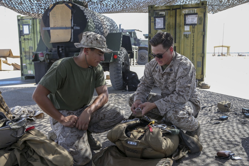 TSB Marines conduct aerial delivery and military freefall