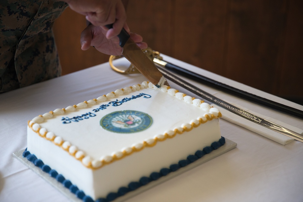 1st Marine Division Celebrates U.S. Navy's 245th Birthday