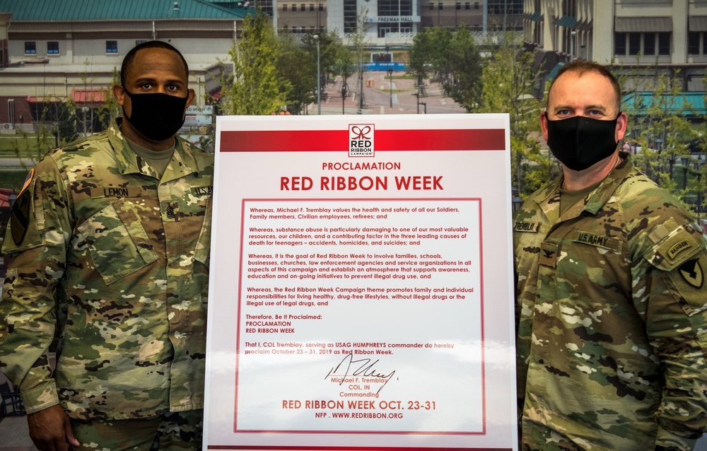 USAG Humphreys proclaims Red Ribbon Week