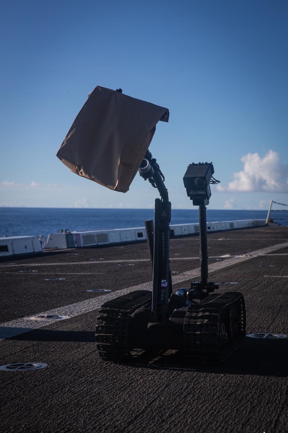 EOD enhance robot manipulation training aboard USS New Orleans