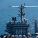 USS Nimitz (CVN 68) departs Bahrain