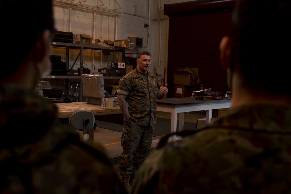 JSDF Members visit CATC Camp Fuji for a tour around the base