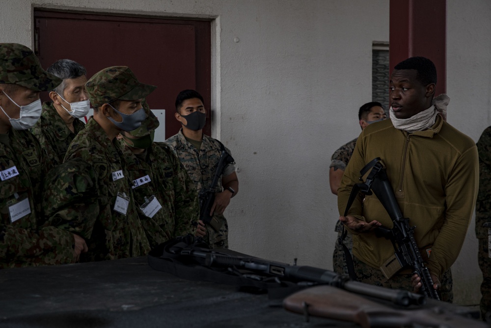 JSDF Members visit CATC Camp Fuji for a tour around the base